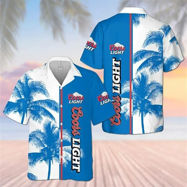 Coors Light Palm Tree Hawaiian Shirt