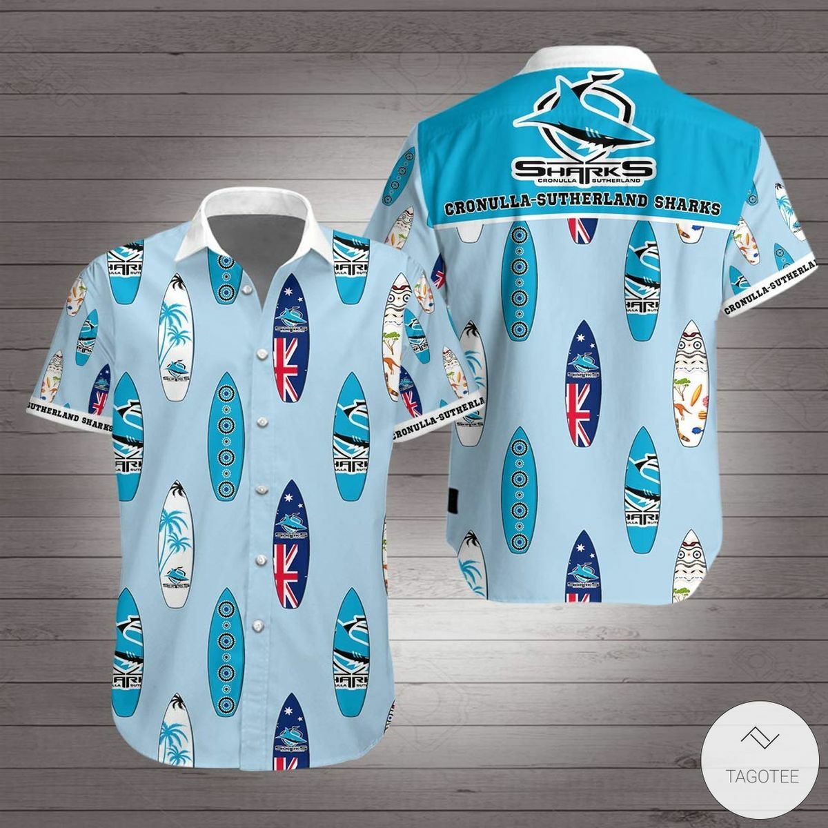 Cronullasutherland Sharks Hawaiian Shirt