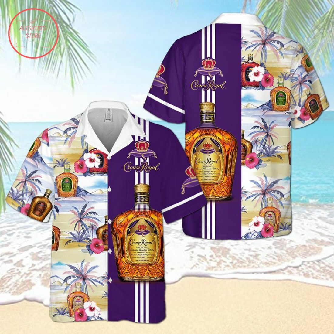 Crown Royal Flower Hawaiian Shirt