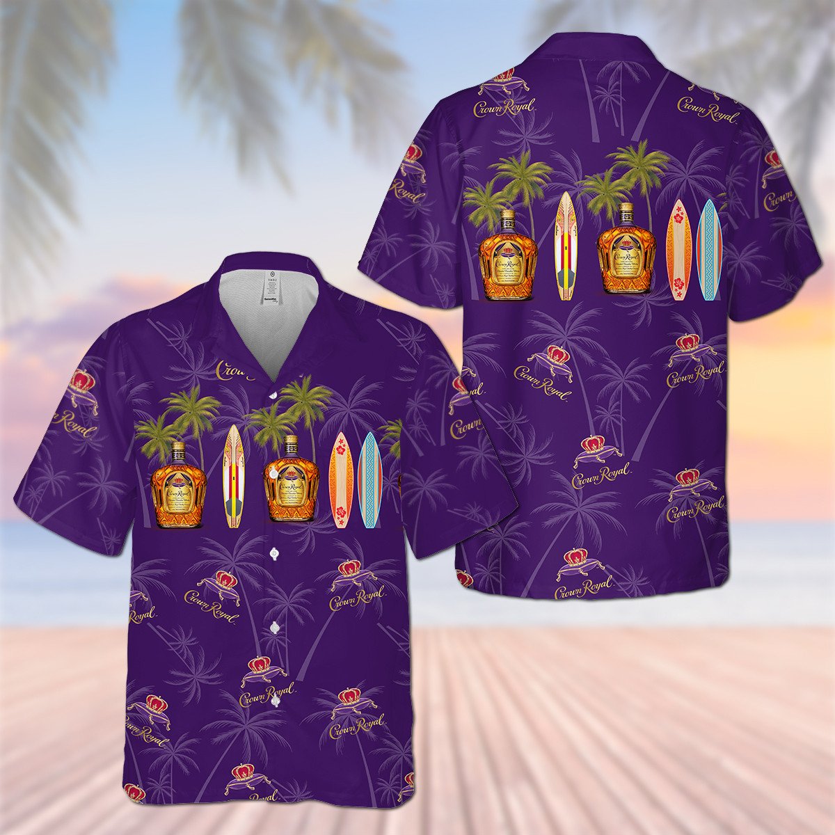 Crown Royal Hawaiian Shirt Outfit Beach Summer