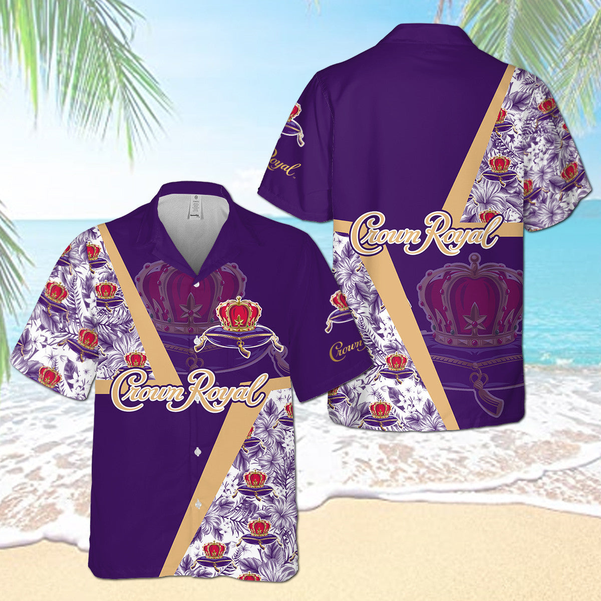 Crown Royal Hawaiian Shirt Beach Outfit Summer