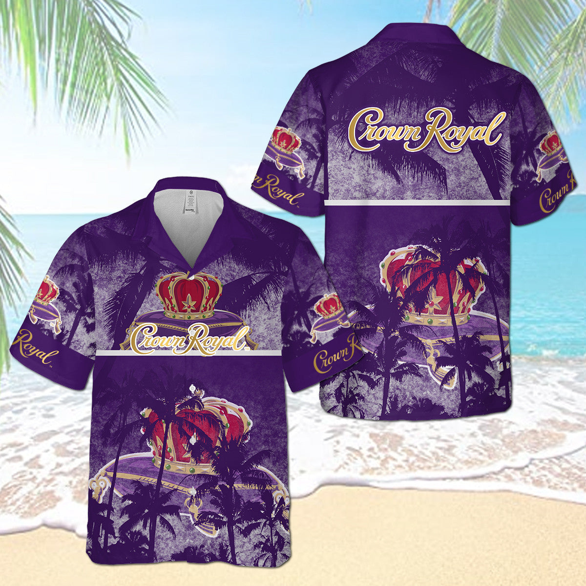 Crown Royal Palm Tree Hawaiian Shirt