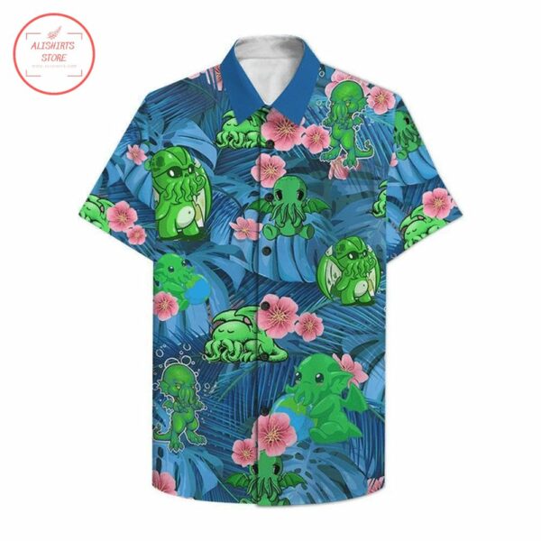 Cthulu Pokemon Hawaiian Shirt Outfit Beach Summer