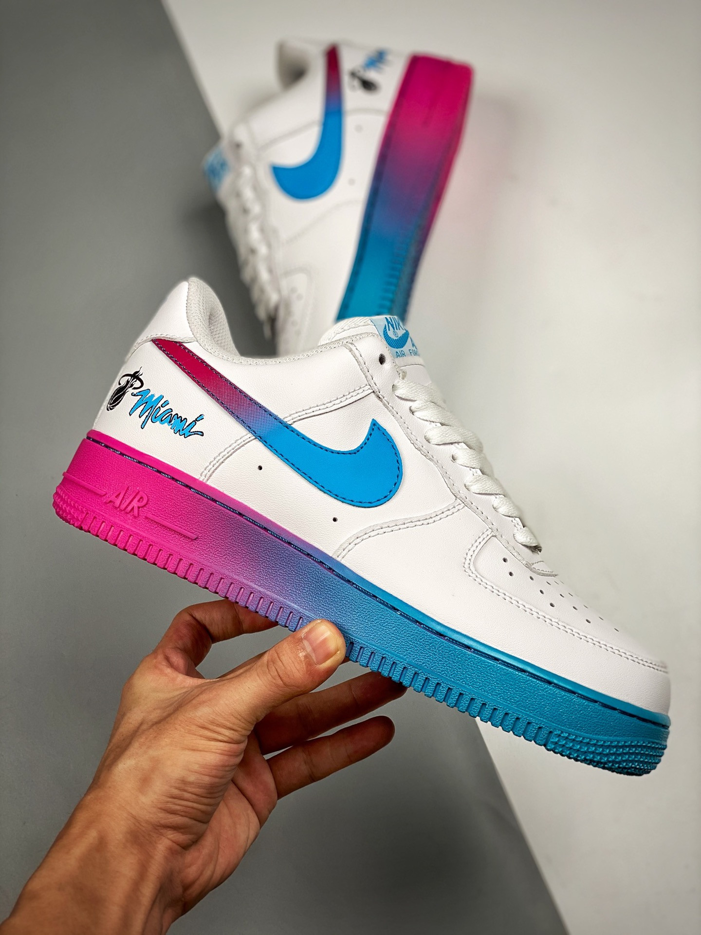 Custom Nike Air Force 1 Low White Multi-Color For Sale