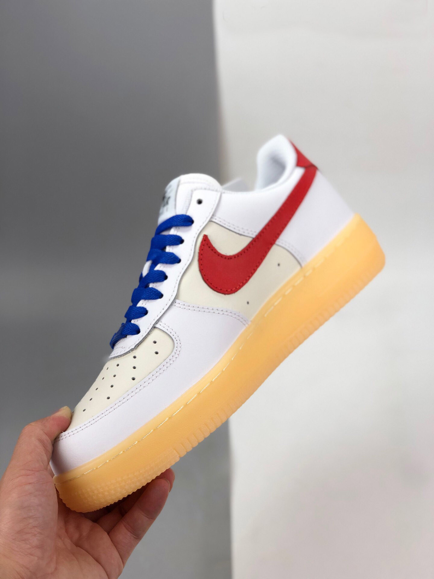 Custom Nike Air Force 1 White Red For Sale