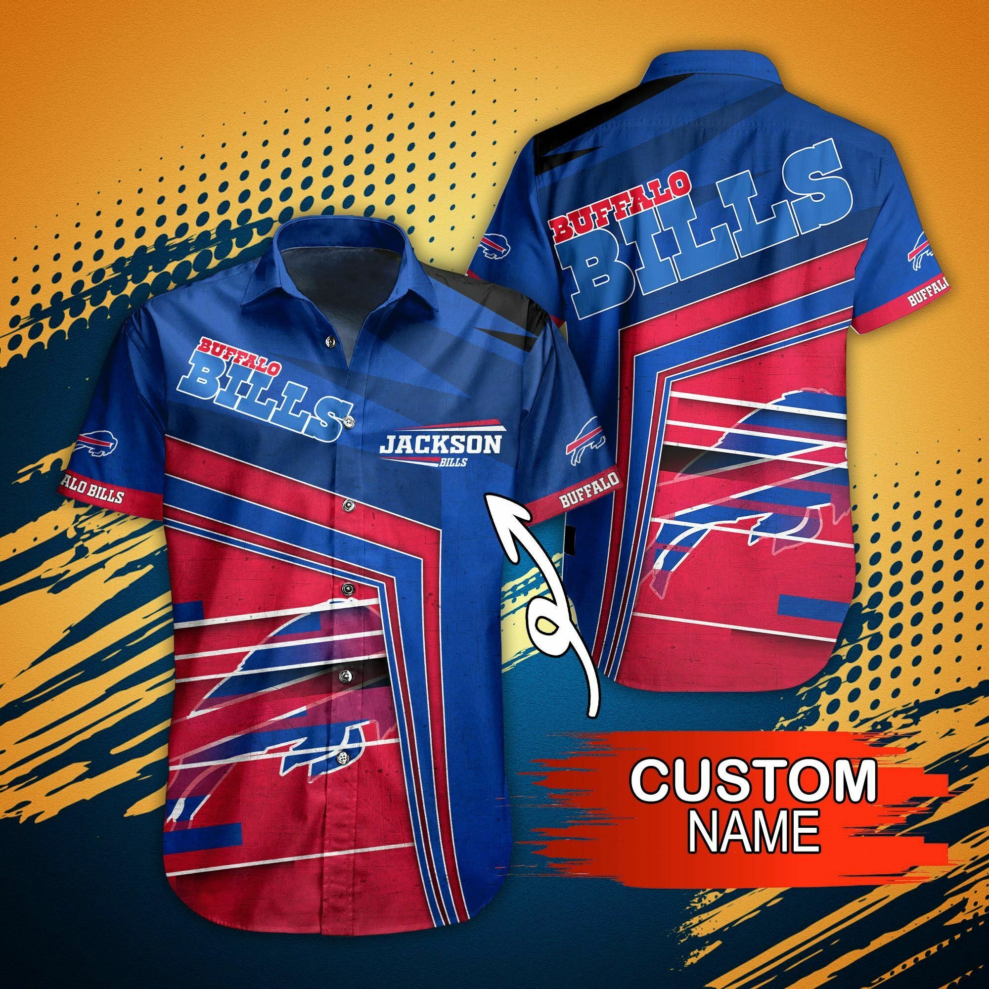 Custom Name Buffalo Bills Hawaiian Shirt