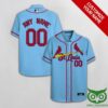 St Louis Cardinals Sky Blue Hawaiian Shirt