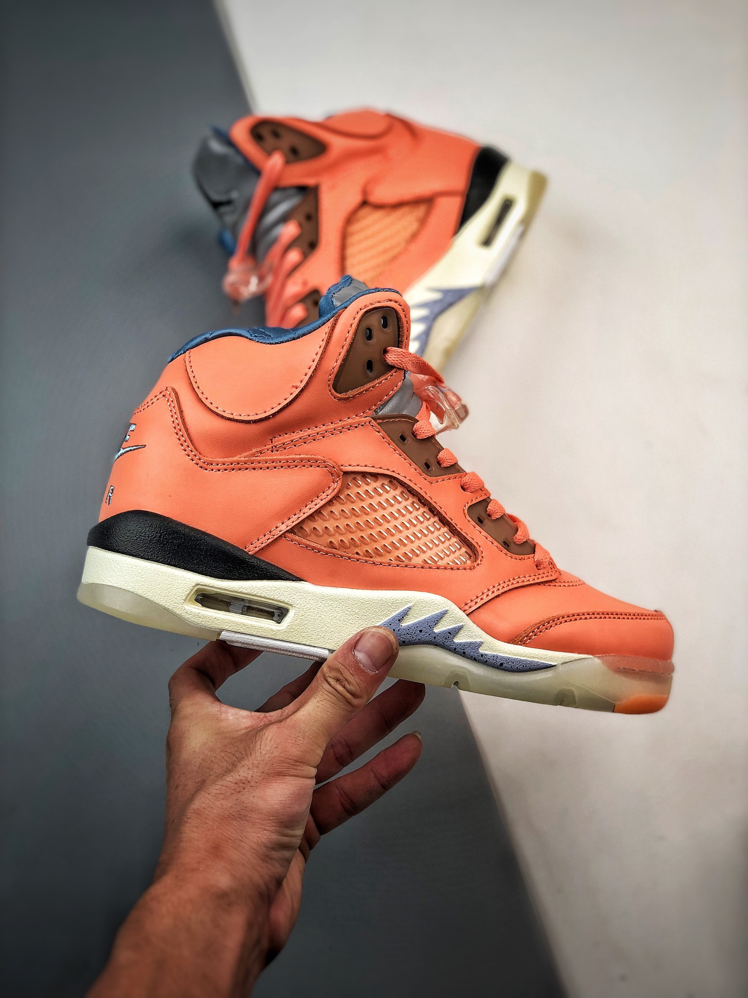 DJ Khaled x Air Jordan 5 Crimson Bliss Sail Leche Blue DV4982-641 For Sale