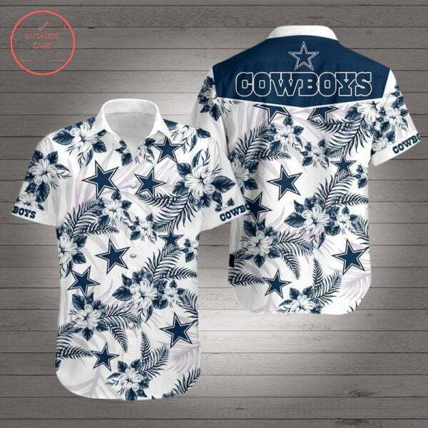 Dallas Cowboys Starflower S Hawaiian Shirt