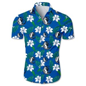 Dallas Mavericks Floral Small Flowers Hawaiian Shirt