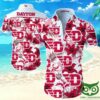 Dayton Flyers White And Red Flowers Hawaiian Shirt