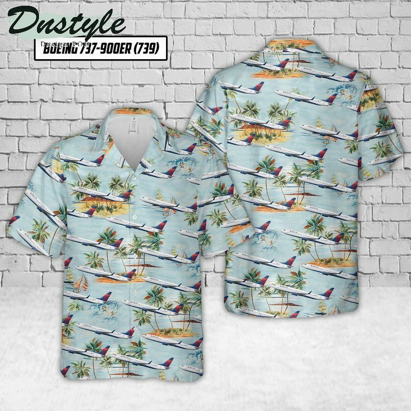 Delta Boeing 737900Er Hawaiian Shirt