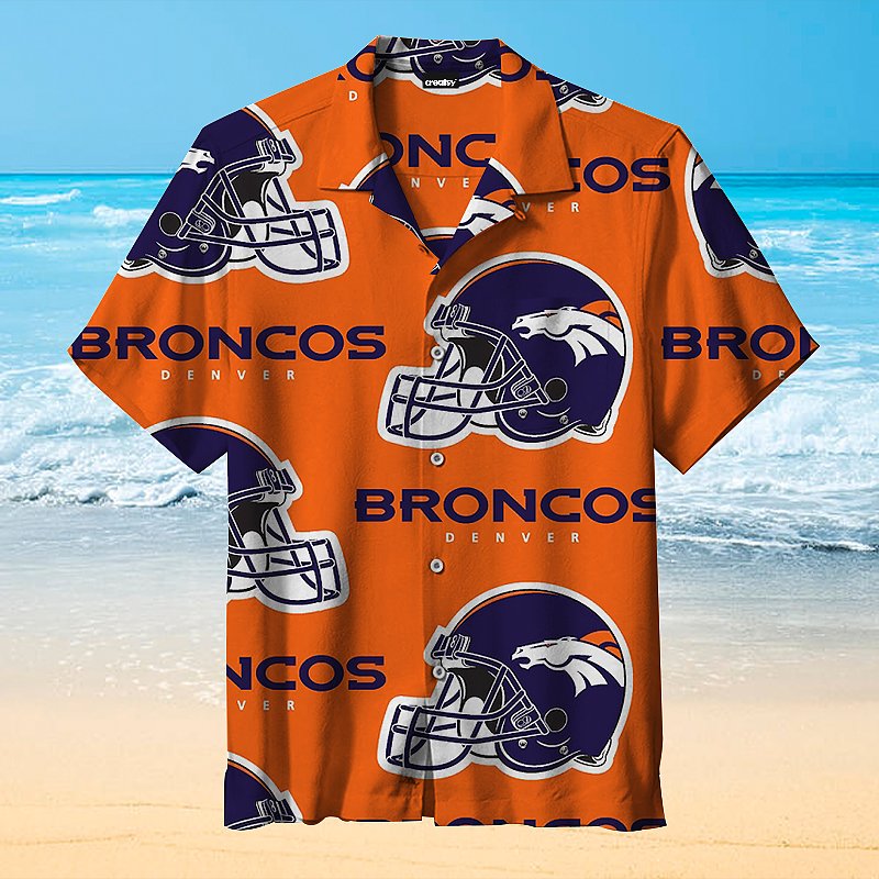 Denver Broncos Rugby Hawaiian Shirt