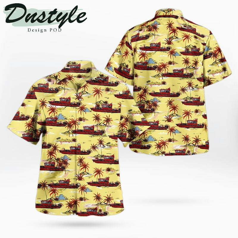 Detroit Fire Department Sivad Johnson Hawaiian Shirt