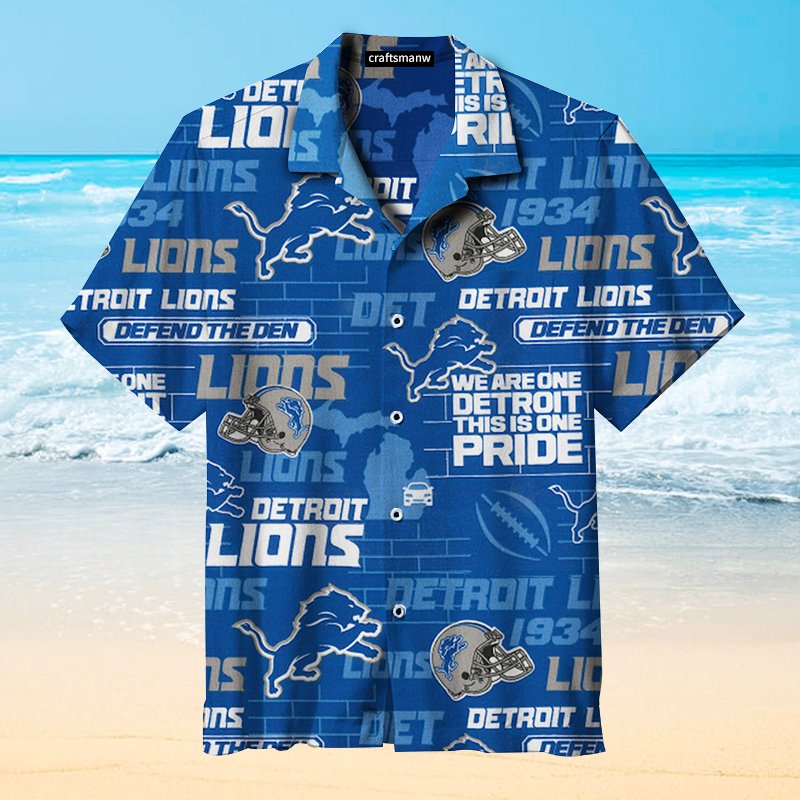 Detroit Lions Hometown Rugby Team Hawaiian Shirt