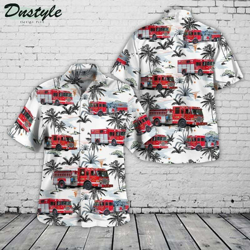 Detroit Michigan Detroit Fire Department Hawaiian Shirt