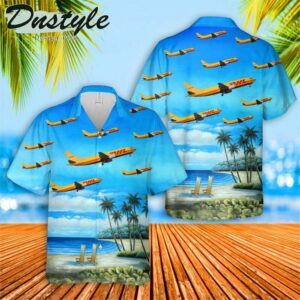 Dhl Southern Air Boeing 7374H6Sf Hawaiian Shirt