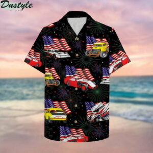 Dirt Track Racing Hawaiian Shirt Summer Outfit Beach