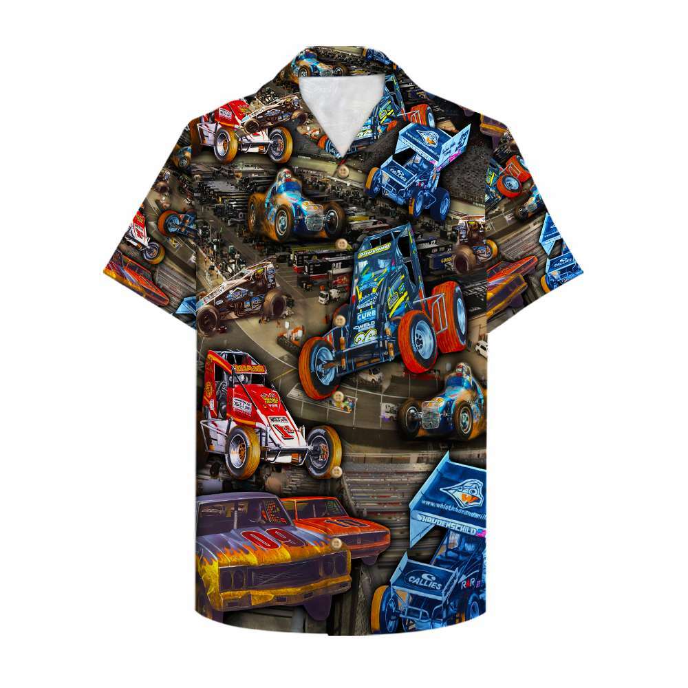 Dirt Track Racing Sport Car Limited Hawaiian Shirt