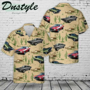 Dodge Challenger Hawaiian Shirt Beach Outfit Summer