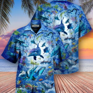 Dolphin My Spirit Animal Is A Dolphin Hawaiian Shirt