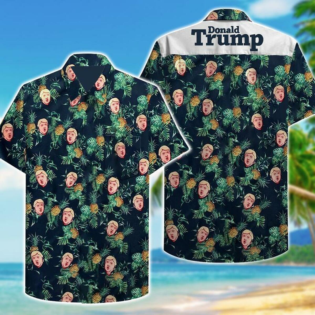 Donald Trump Hawaiian Shirt Summer Beach Outfit