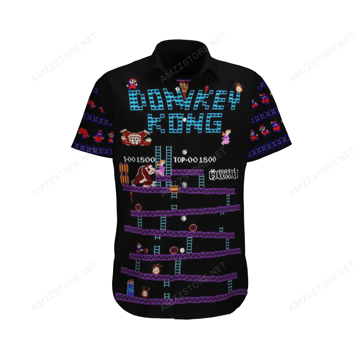 Donkey Kong Video Game Hawaiian Shirt