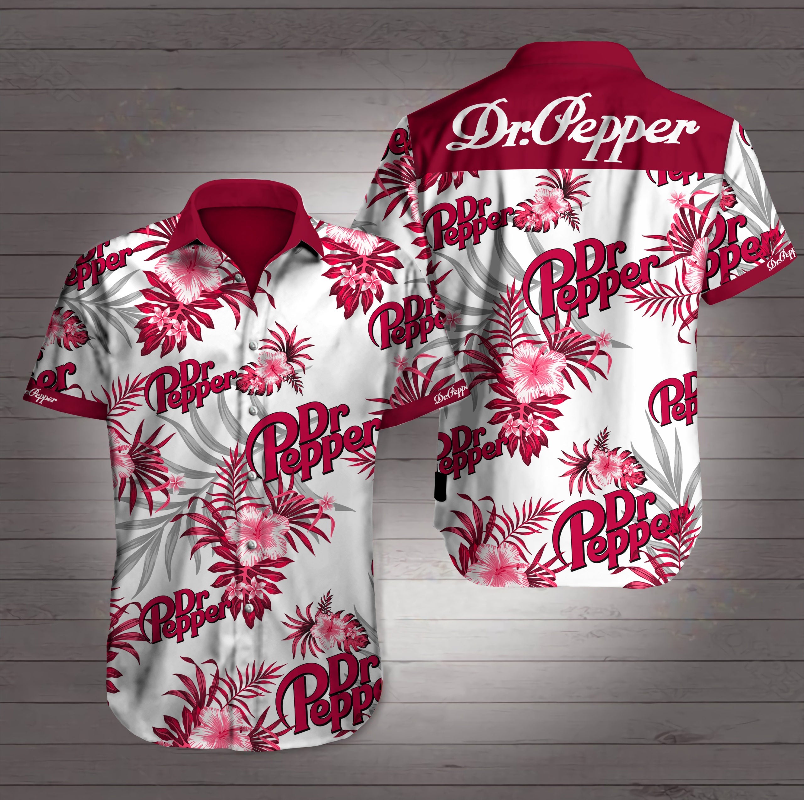 Dr Pepper Hawaiian Shirt Beach Summer Outfit