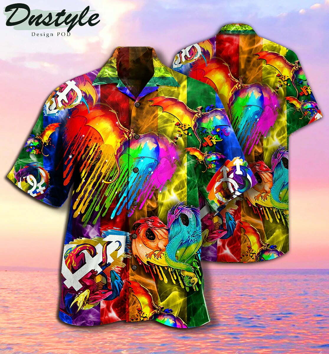 Dragon Love Life Hawaiian Shirt Outfit Summer Beach