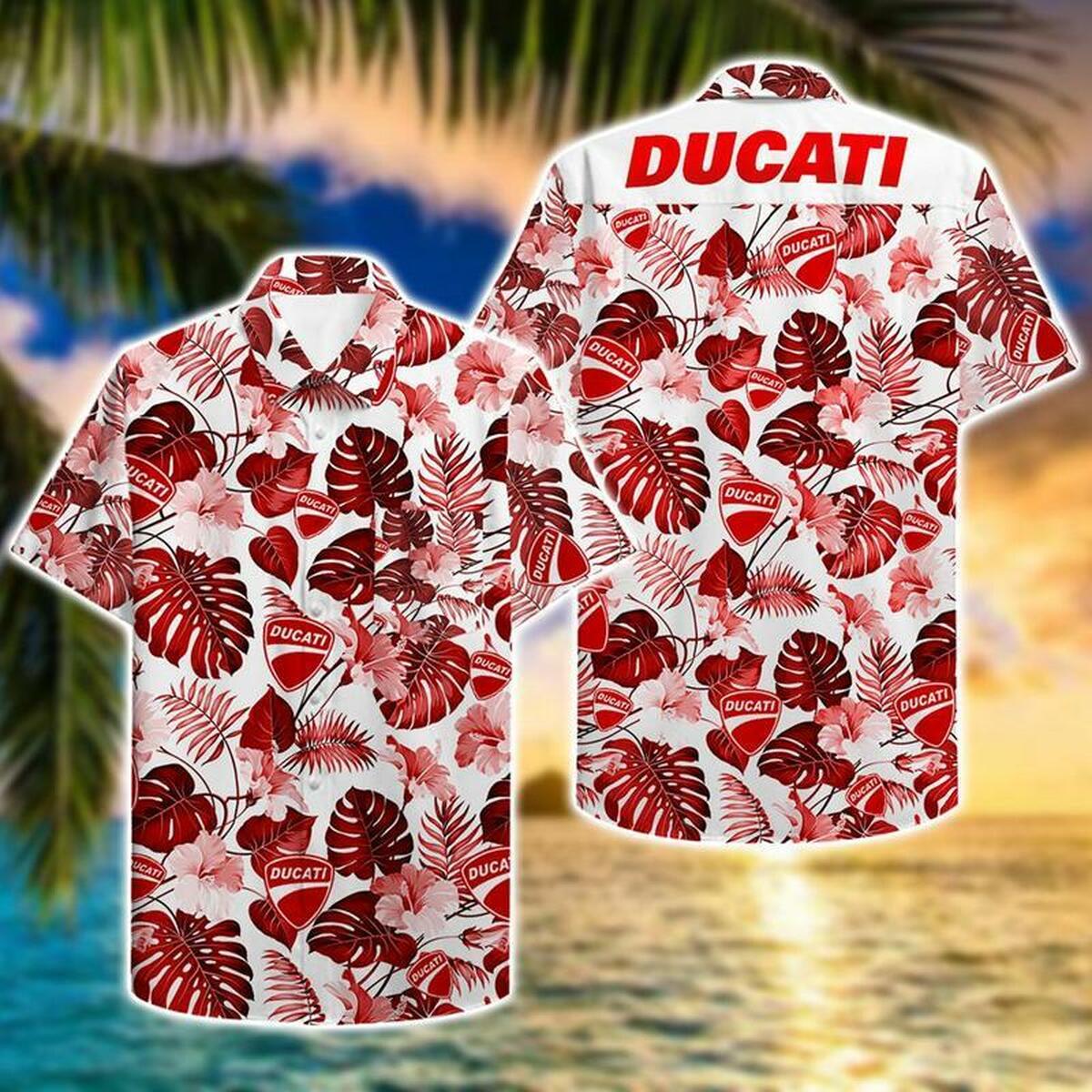 Ducati Hawaiian Shirt Beach Summer Outfit