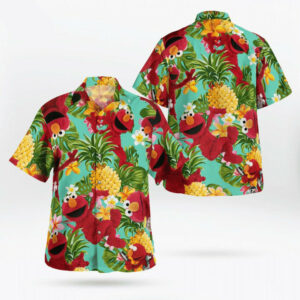 Elmo Muppets Tropical Hawaiian Shirt