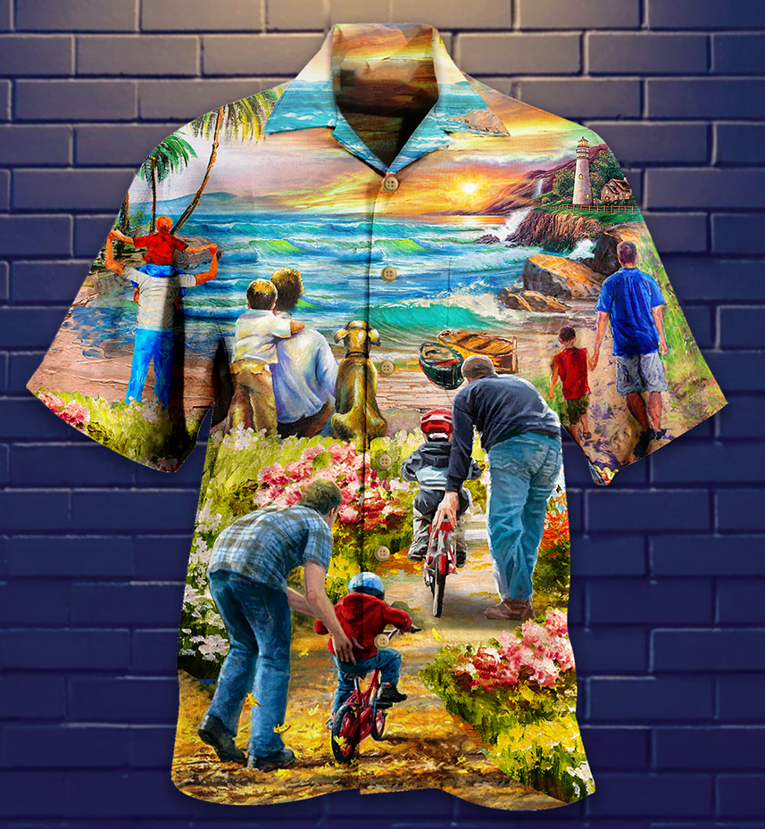 Family Love Dad Love Son Hawaiian Shirt