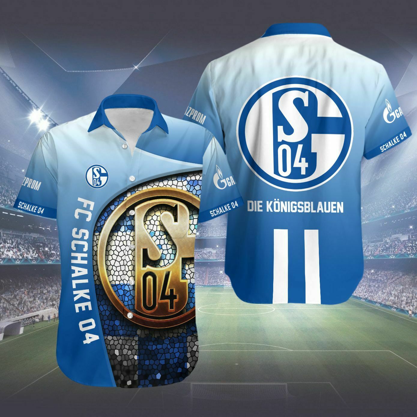 Fc Schalke 04 Die Konigsblauen Hawaiian Shirt