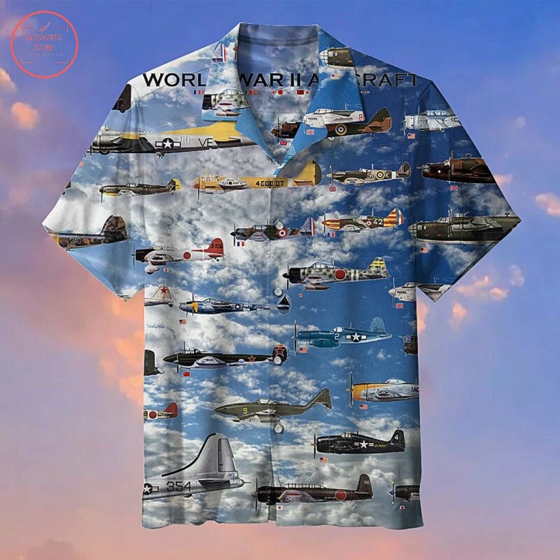 Fighter Aircraft Hawaiian Shirt Beach Outfit Summer