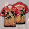 Fireball Whisky Palm Tree Hawaiian Shirt