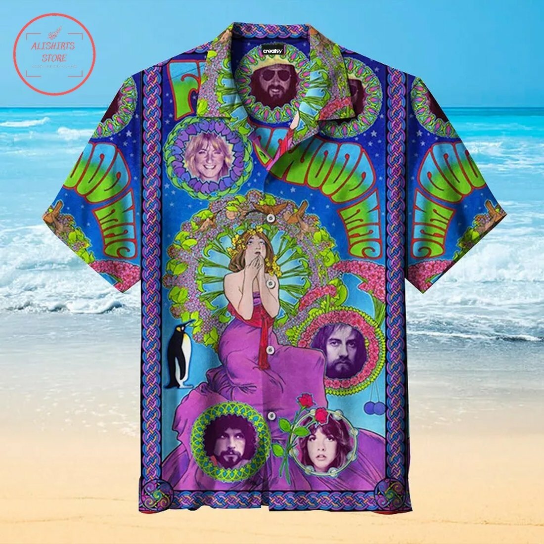 Fleetwood Mac Hawaiian Shirt Beach Summer Outfit