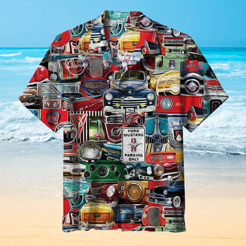 Ford Car Collection Hawaiian Shirt