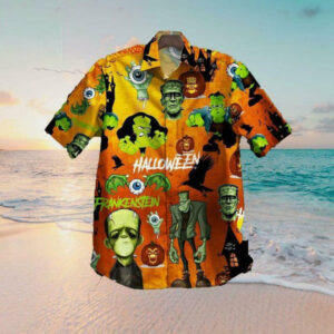 Frankenstein Halloween Hawaiian Shirt