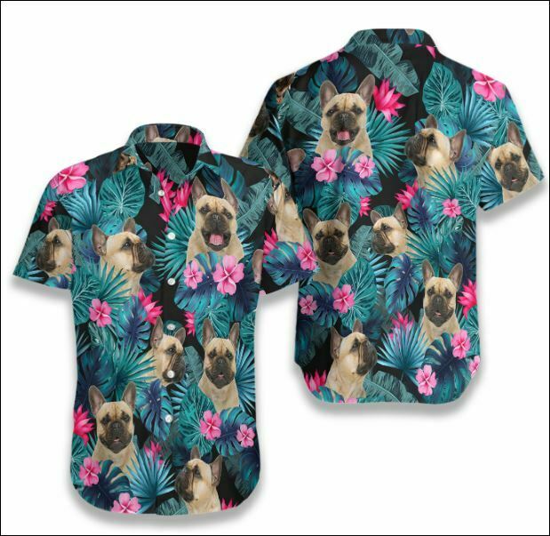 French Bulldog Tropical Hawaiian Shirt