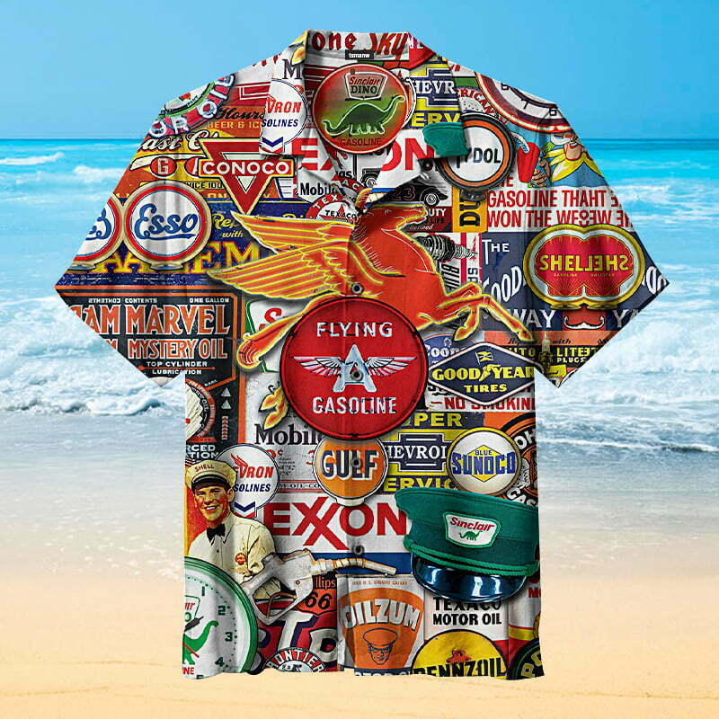 Gasoline Cars Hawaiian Shirt Summer Outfit Beach