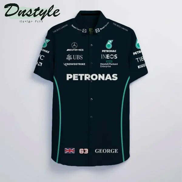 George Russell Mercedes F1 Hawaiian Shirt