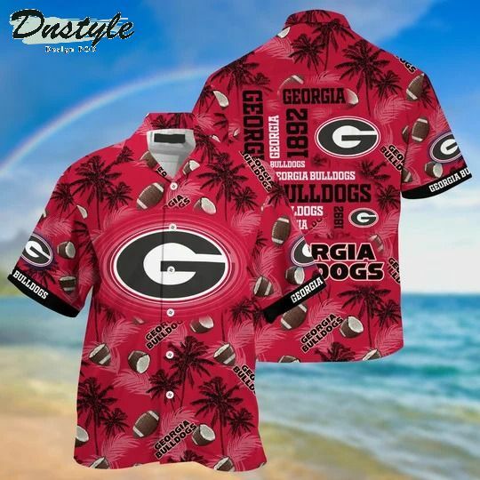 Georgia Bulldogs Hawaiian Shirt Outfit Beach Summer