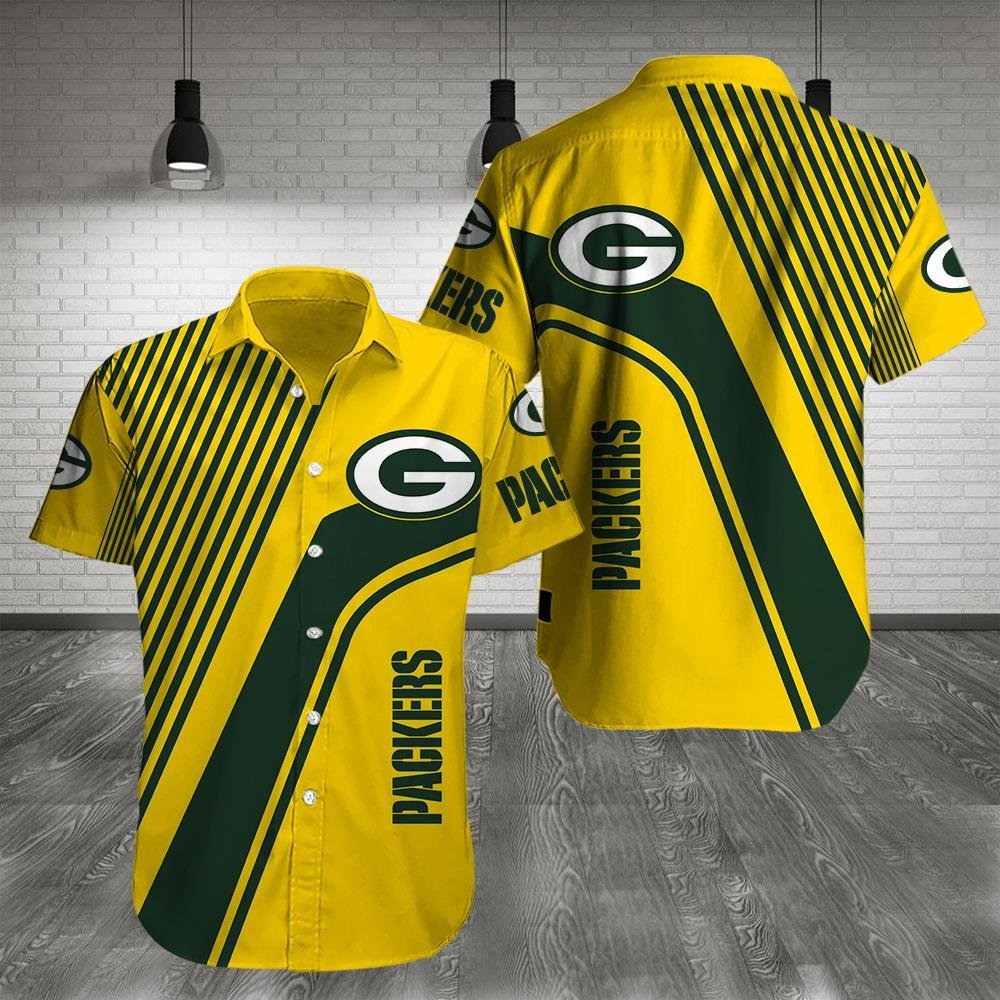 Green Bay Packers Hawaiian Shirt Beach Summer Outfit