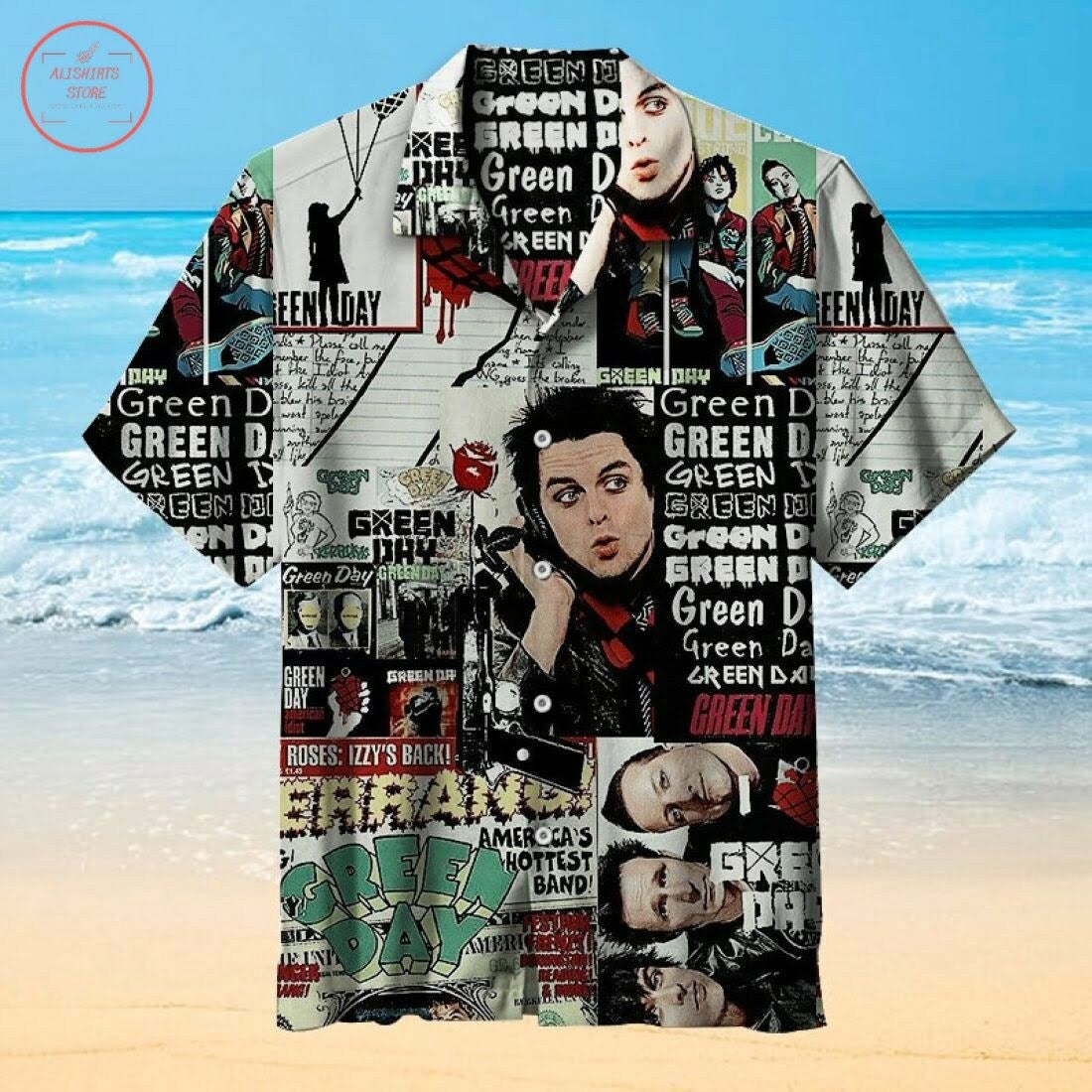 Green Day Hawaiian Shirt Summer Outfit Beach