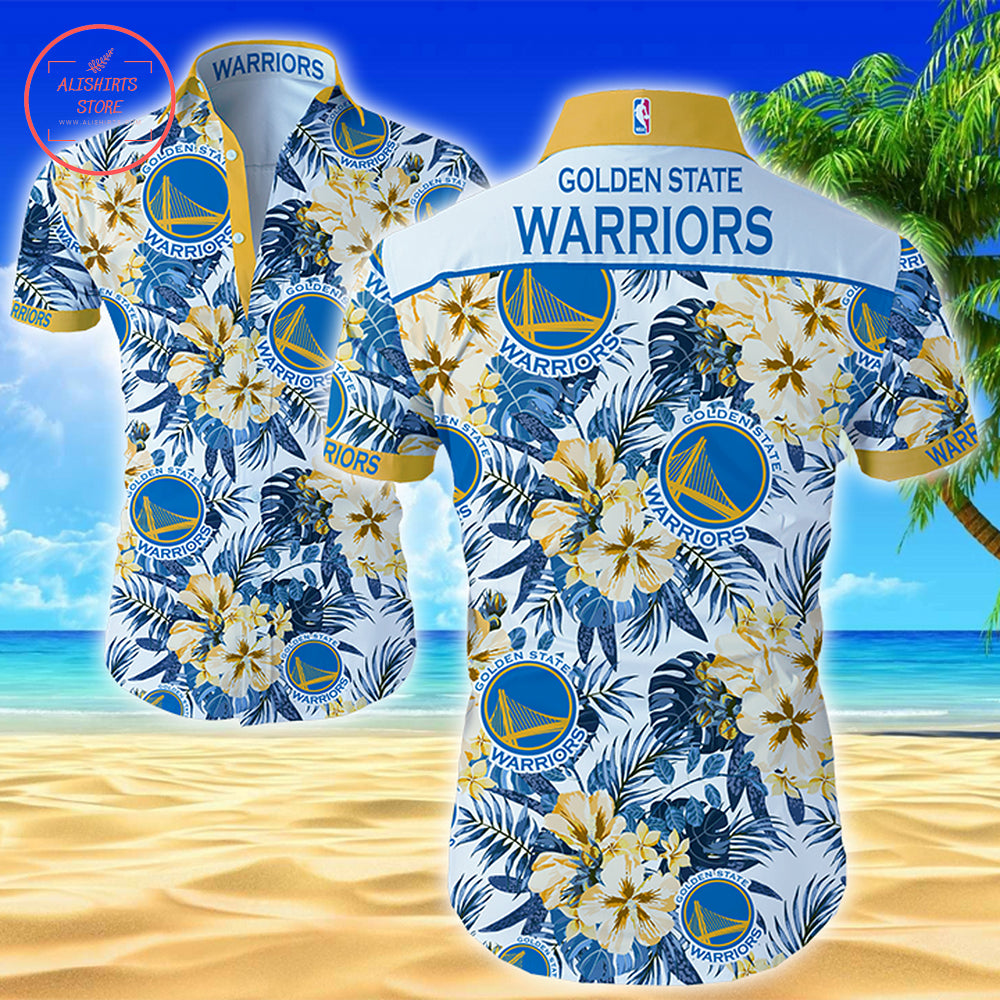 Gsw 2021 Jersey Hawaiian Shirt Summer Outfit Beach