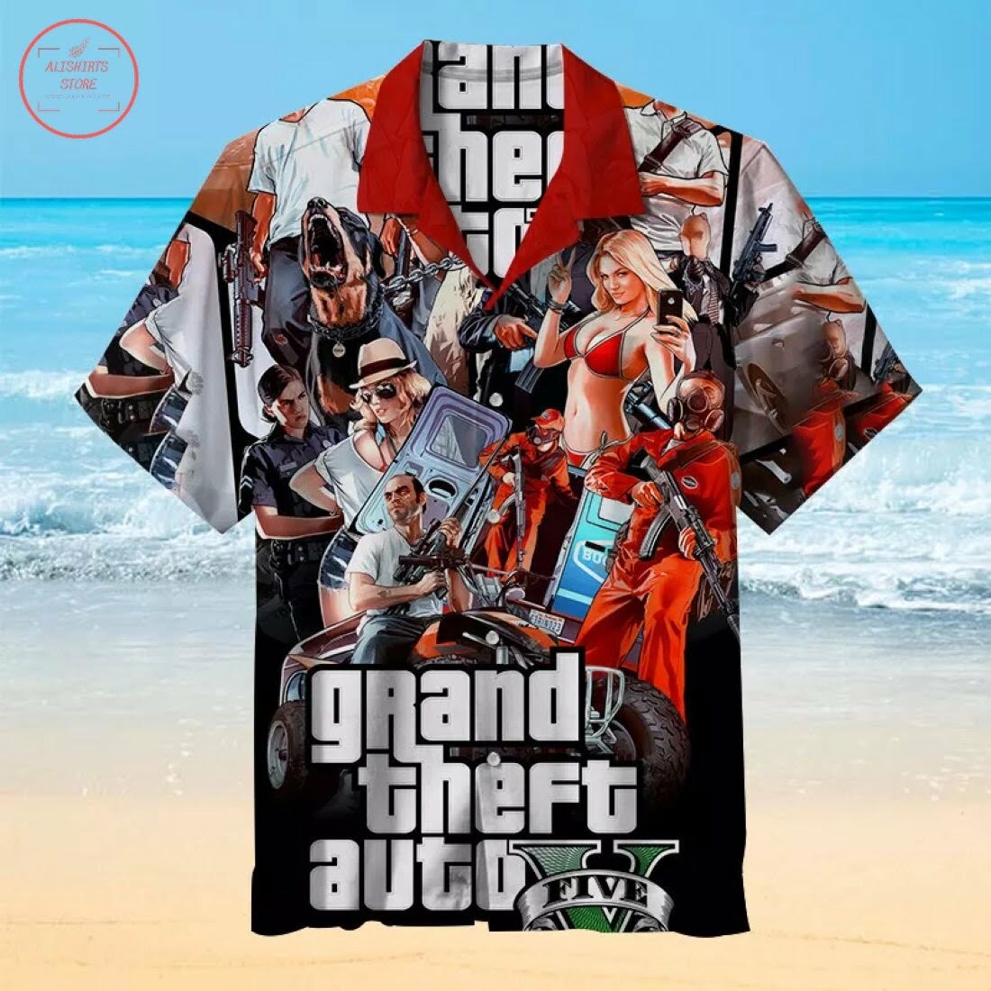 Gta5 Hawaiian Shirt Summer Beach Outfit