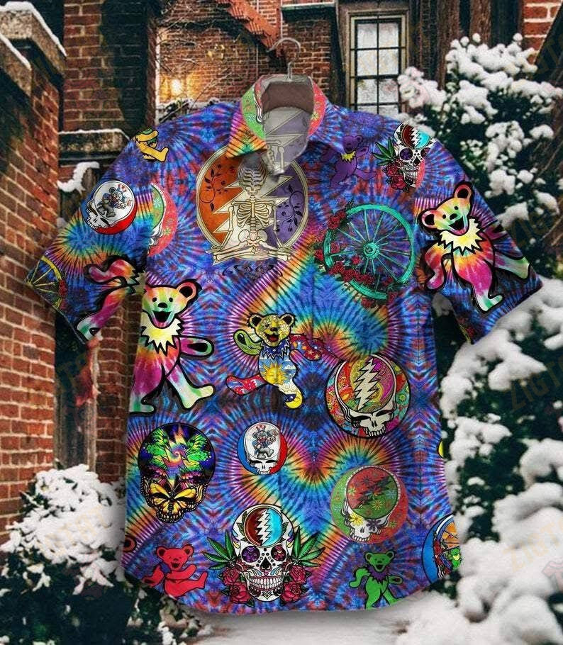 Bears Grateful Dead Hawaiian Shirt