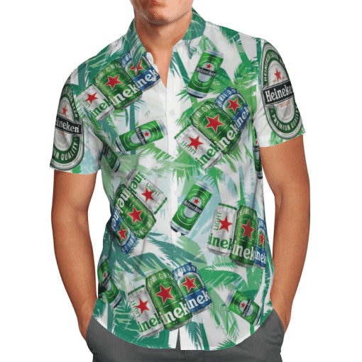 Heineken Beer Hawaiian Shirt Summer Outfit Beach