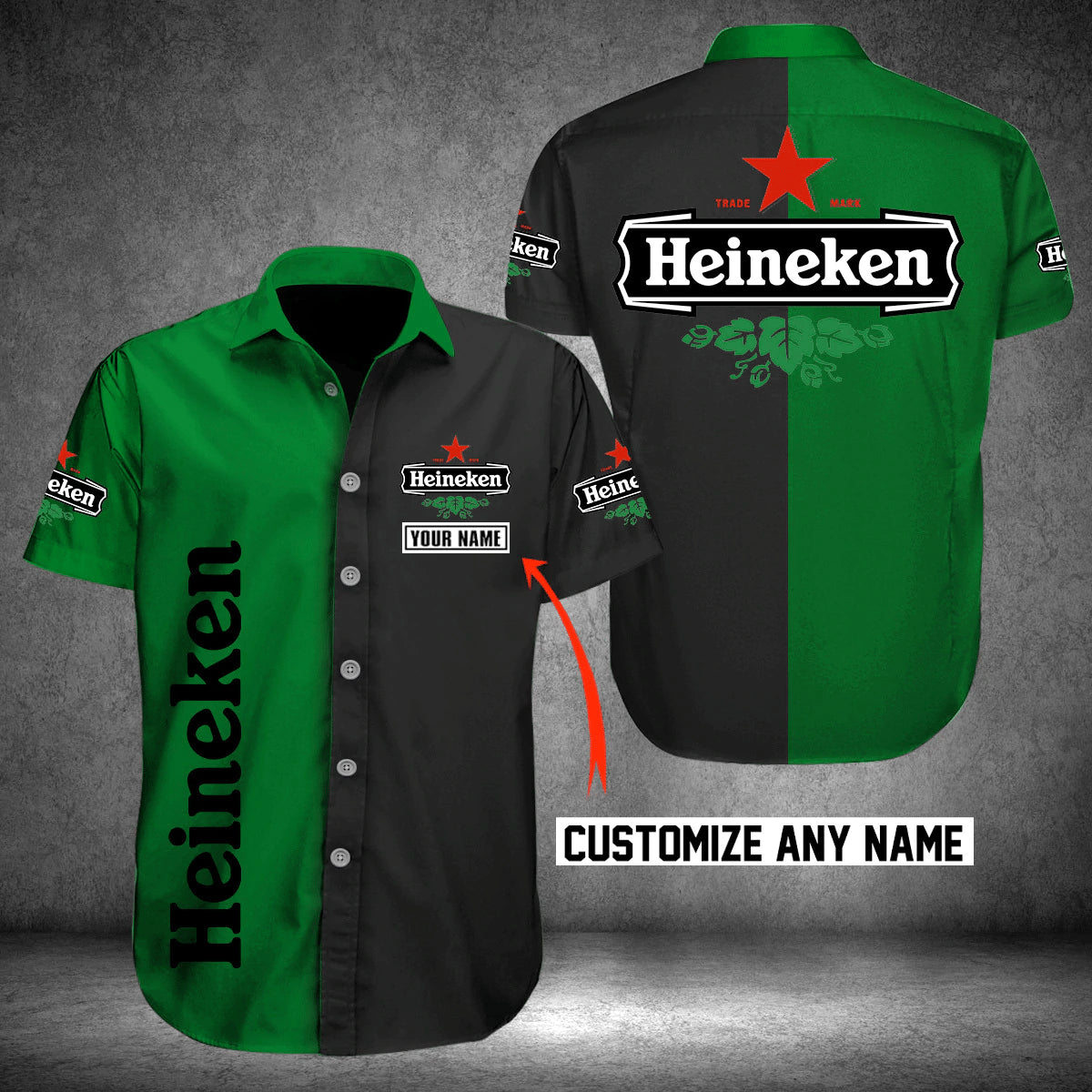 Heineken Custom Hawaiian Shirt Summer Beach Outfit