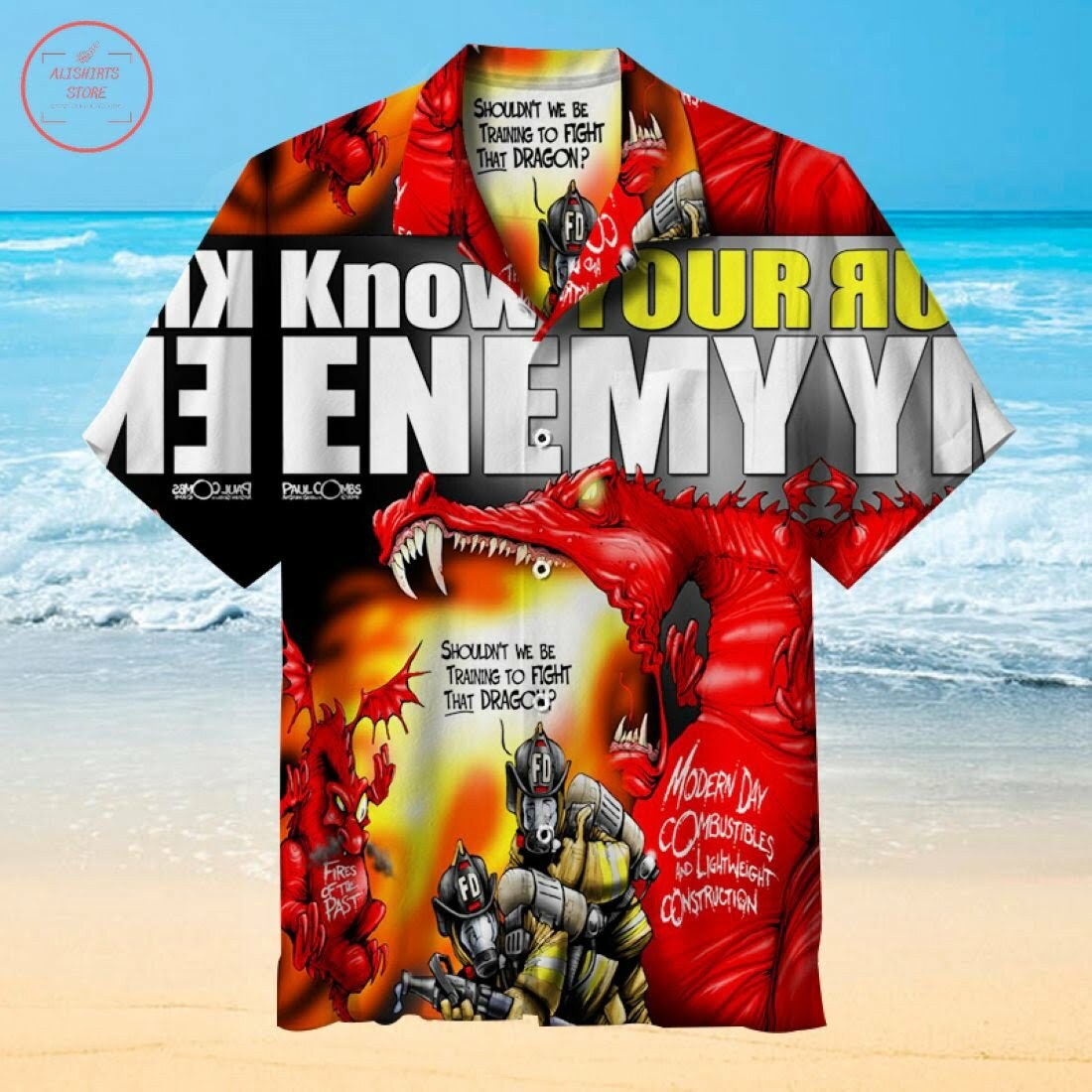 Hero Fire Brigade Hawaiian Shirt Outfit Summer Beach